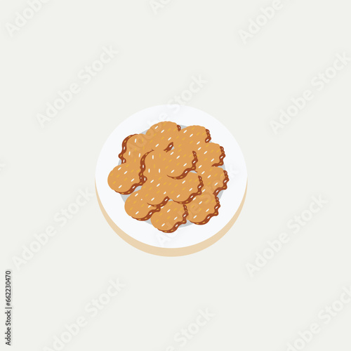 vector graphic of national fritters day good for national national fritters day celebration. flat design. flyer design.flat illustration.