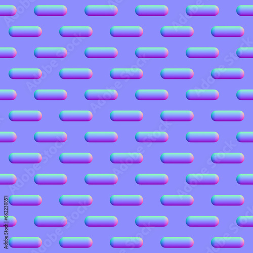 Normal map of wall material (Perfect seamless pattern)