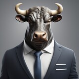 bull business concept. 3d rendering bull business concept. 3d rendering illustration of bull in business