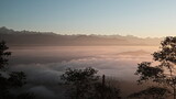 Beautiful sunset in Nepal over the Himalayas, Asia