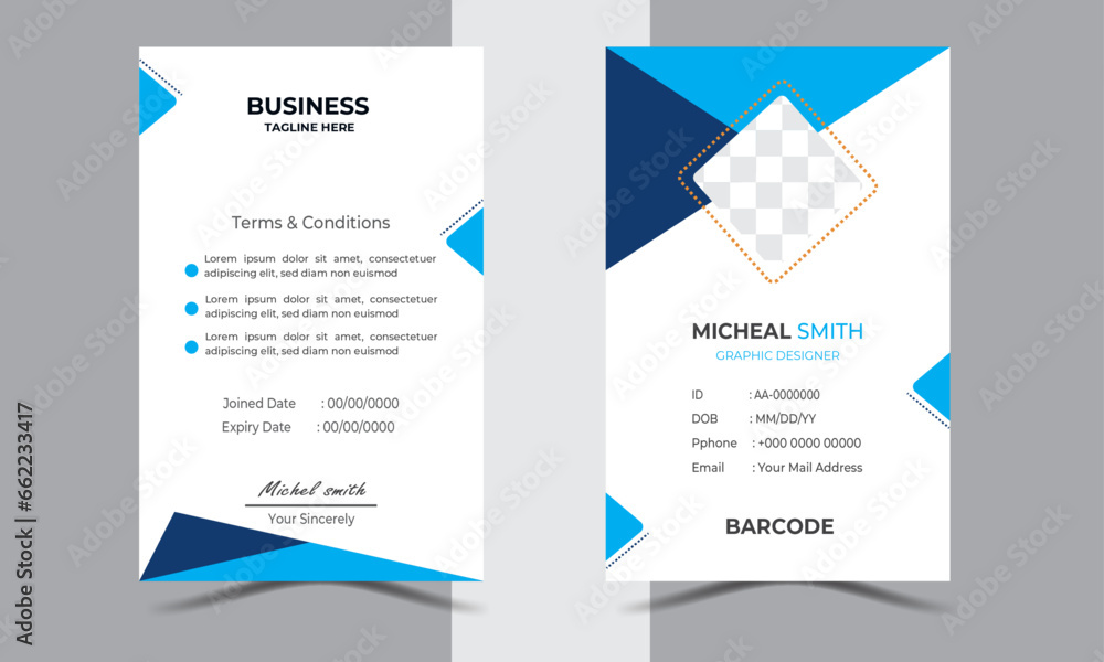 Id card with lanyard set isolated vector illustration.ID Card Template | Office Id card |personal security badge, press event pass template. Employee Id card for your company
Id card with lanyard set isolated vector illustration.ID Card Template | Office Id card |personal security badge, press event pass template. Employee Id card for your company