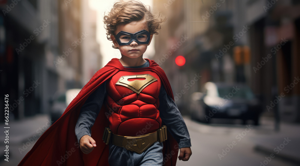  kid dressed as a super hero