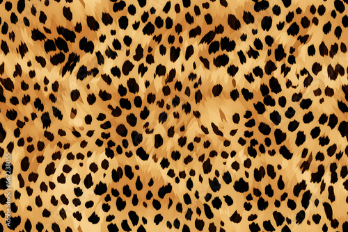 Abstract Seamless Cheetah Skin Pattern Background