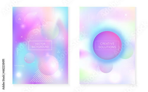 Rainbow Fluid. Dynamic Dots. Modern Shape. Hipster Design. Violet Magic Texture. Round Ultraviolet Elements. Summer Flyer. Shiny Concept. Blue Rainbow Fluid