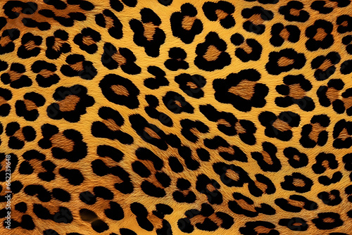 Leopard Jaguar Skin Print Seamless Pattern Background