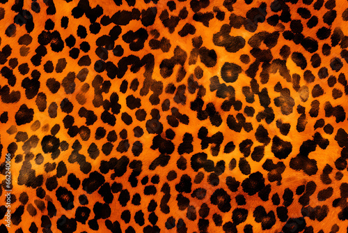 Leopard Skin Print Seamless Pattern Background