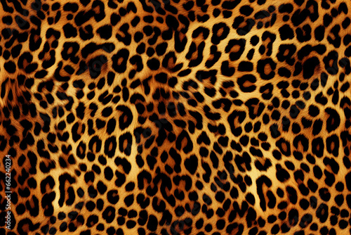 Leopard Skin Print Seamless Pattern Background