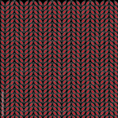 Fondo abstracto con hojas sobre negro.