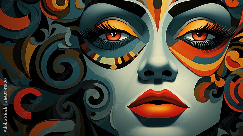 Naklejka premium Creative Manipulation of Character Illustration