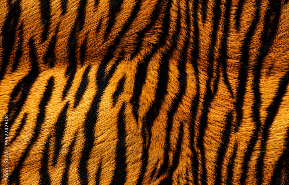 Realistic Tiger Skin Texture Pattern And Background Realistic Tiger Skin Texture Pattern And Background