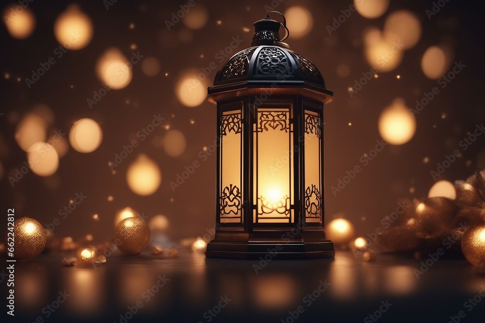 Ramadan Lantern decoration background 3d rendering Ramadan Lantern decoration background 3d rendering