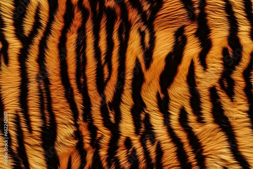 Realistic Tiger Skin Texture Pattern And Background