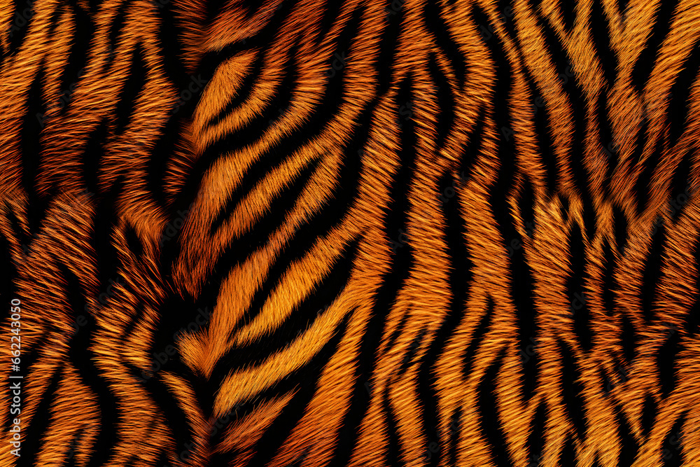 Realistic Tiger Skin Texture Pattern And Background Realistic Tiger Skin Texture Pattern And Background