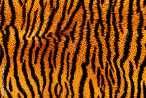 Realistic Tiger Skin Texture Pattern And Background