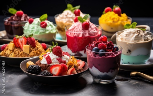 The Richness and Range of Vegan Dessert Creations. Generative AI
