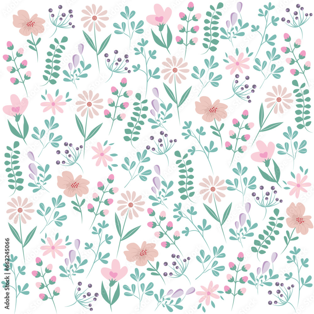 Fondo floral en tonos pastel. Fondo floral en tonos pastel.