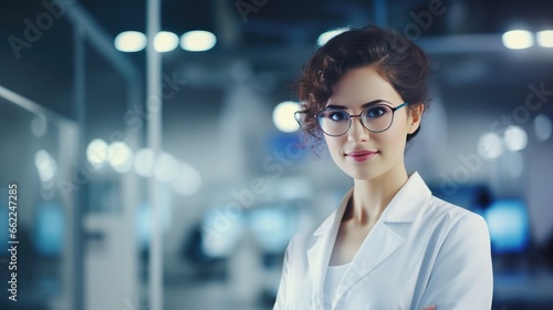 Portrait of a female scientist in a laboratory