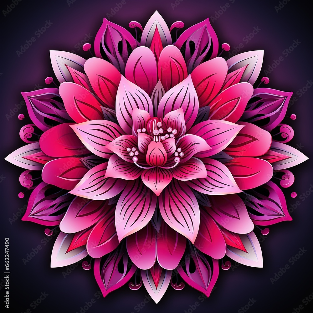 Mandala Design Concept, A Beautiful Illustration for Rangoli Mandala Design Concept, A Beautiful Illustration for Rangoli