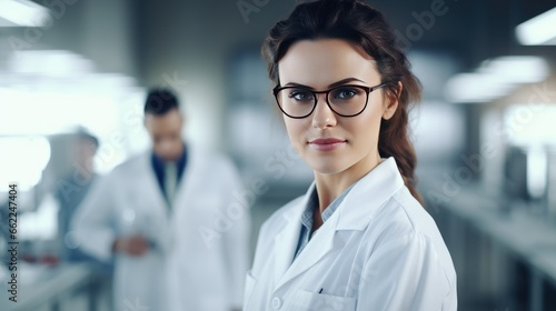 Portrait of a female scientist in a laboratory