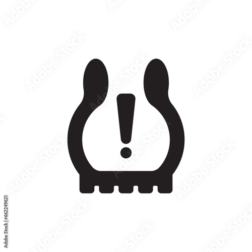 Tire pressure gauge icon logo vector illustration design template.
