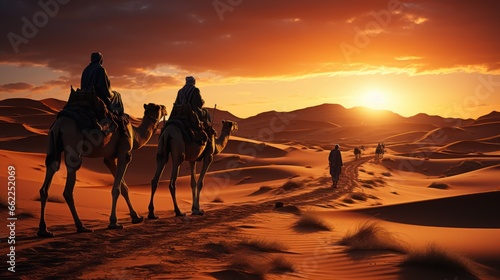 The Enduring Legacy of Bedouin Nomads in the Heart of the Sahara. Generative AI