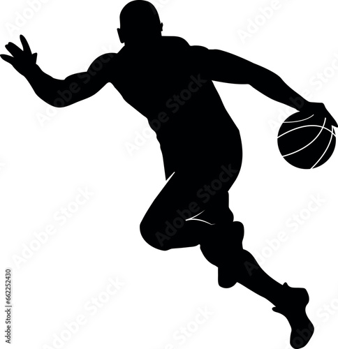 basketball player silhouette vector