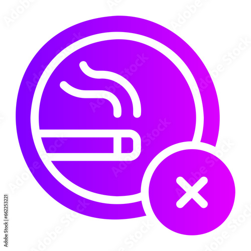 no smoke gradient icon