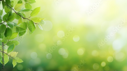  a close up of a green leafy tree with sunlight in the background. generative ai