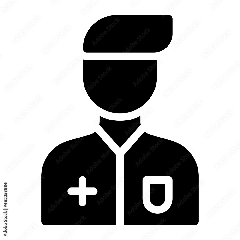 doctor glyph icon