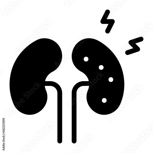 kidneys glyph icon