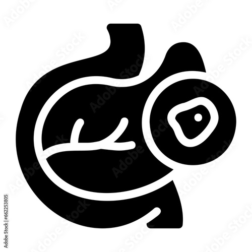 pancreas glyph icon