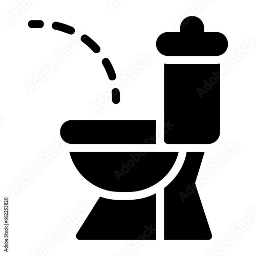 urination glyph icon
