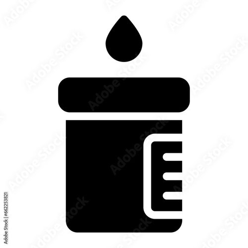 urine test glyph icon