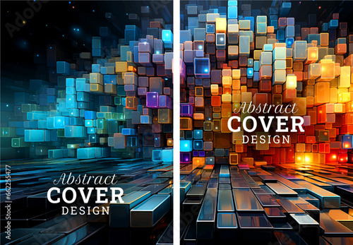 Abstract cover template design set for Brochure, Annual Report, Portfolio, invitation, Poster, Magazine, Corporate Presentation, Flyer, Leaflet, book cover, infographic, Banner
