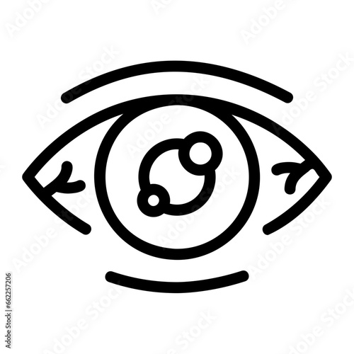 glaucoma line icon