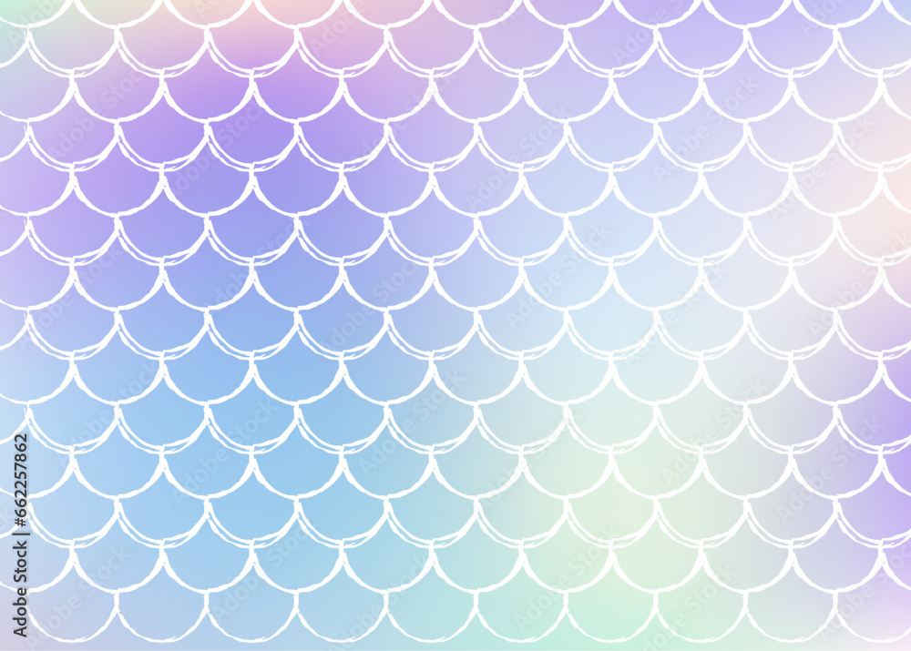 Holographic mermaid background with gradient scales. Holographic mermaid background with gradient scales.