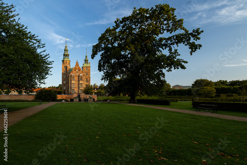 Summer morning at Rosenborg´s Castle Denmark