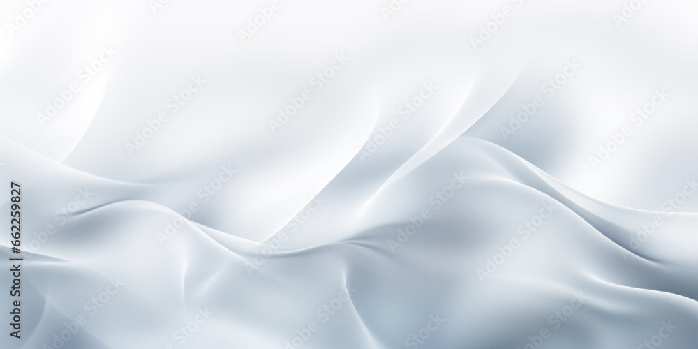 A silk blurry white background for a festive mood. Template for greeting card for entertainment. - obrazy, fototapety, plakaty 