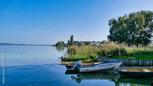 Fischerboote am Ufer der Insel Reichenau photo