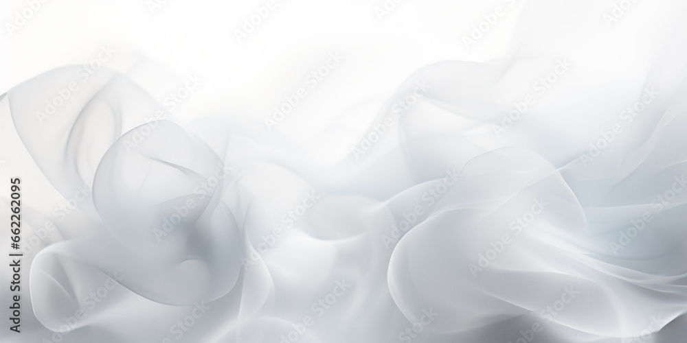 Obraz premium A silk blurry white background for a festive mood. Template for greeting card for entertainment.