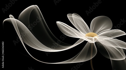 Abstract Daisy Art: Floral Shapes and Vibrant Patterns