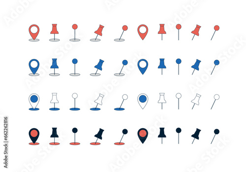 マップピンのアイコンセット