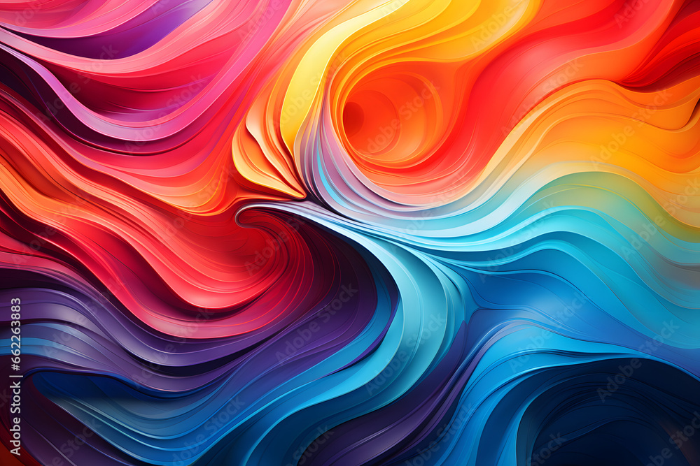 A Vibrant Swirling Colors Abstract Background