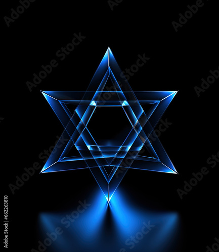 hebrew israeli national david star isolated
