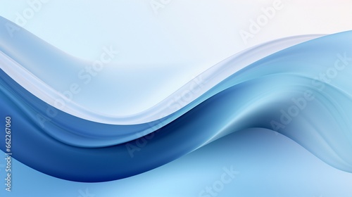 Produce a tranquil minimalist abstract backdrop with a blend of cool blues and gentle curves.