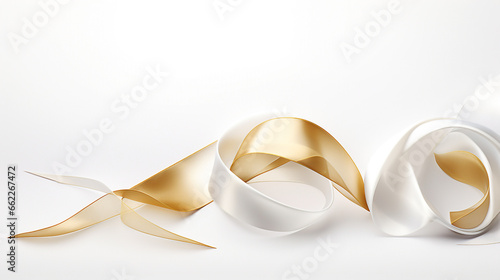 wedding rings on white background