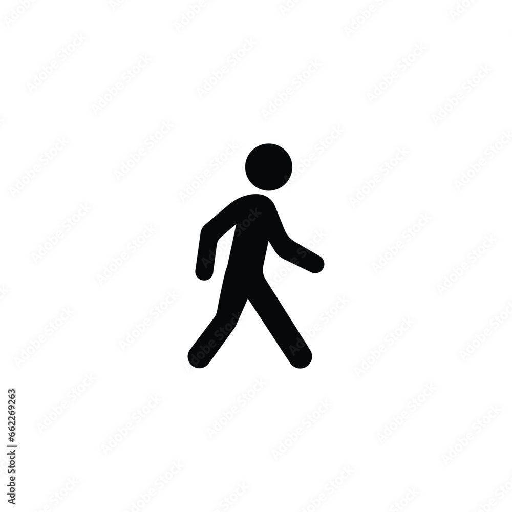 Walking man vector icon. People walking sign illustration. Walking man vector icon. People walking sign illustration.