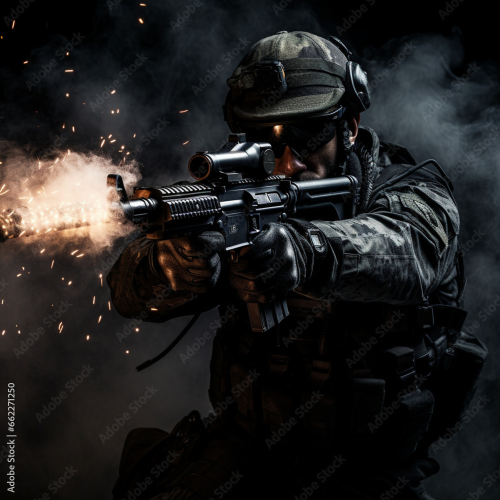 soldier with gun soldier with gun
