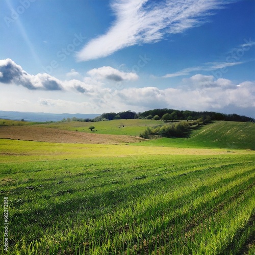 View Of Field Against Sky