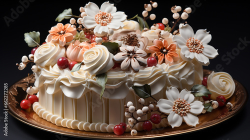 beautifully decorated cake